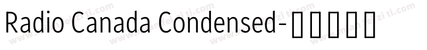 Radio Canada Condensed字体转换